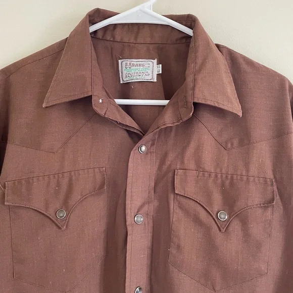 H bar C | 1970s California Ranchwear button down - Picture 4 of 7
